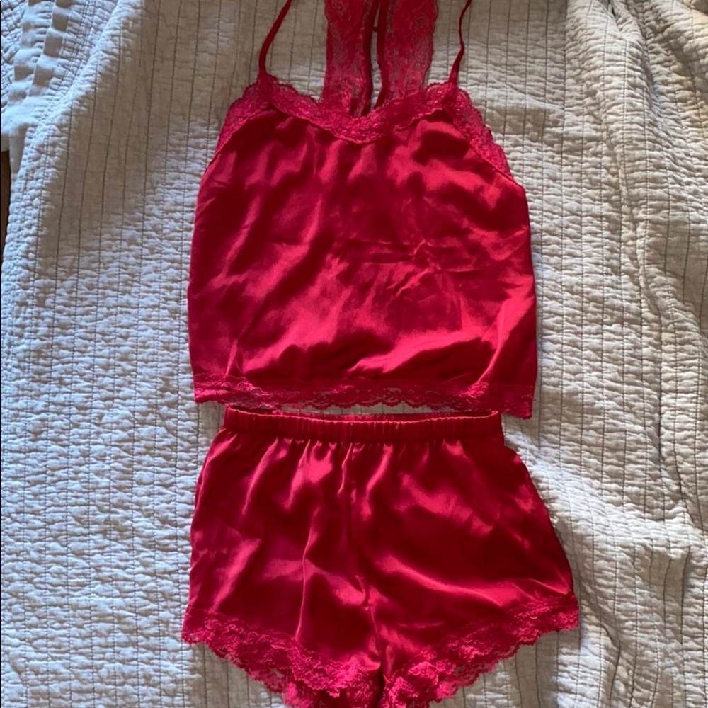 NWOT XS Lace Pajama Set Shein